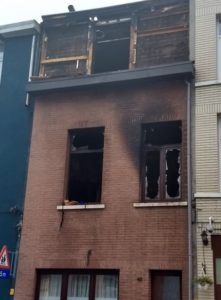 uitgebrand huis